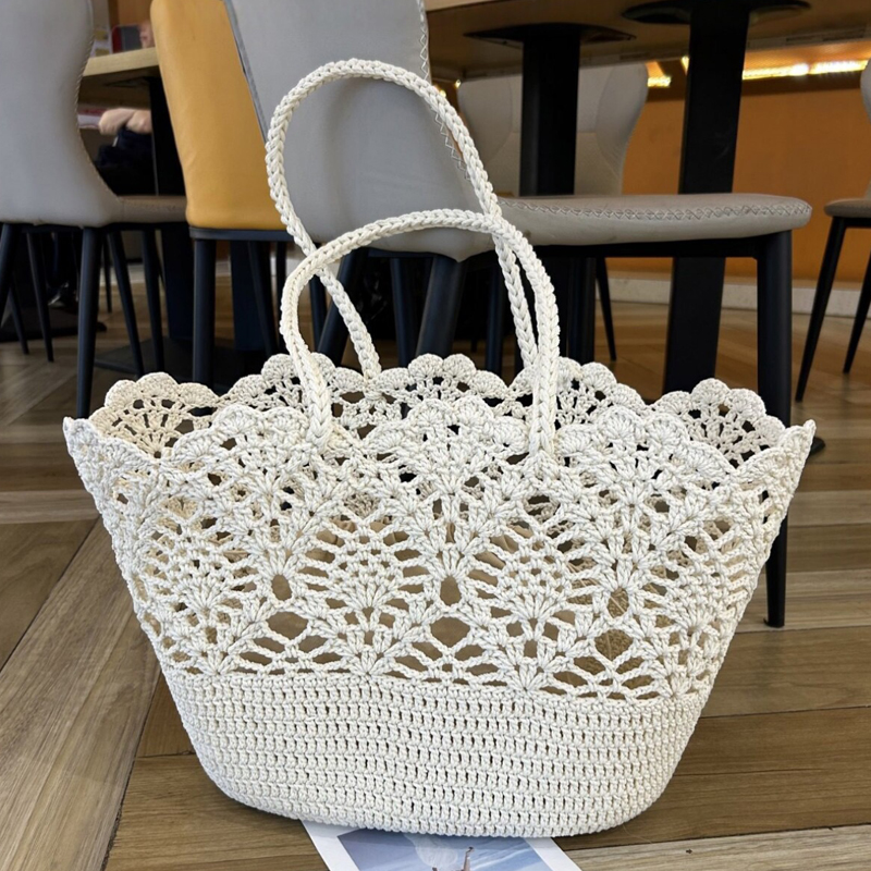 Luxury Bags 2026 - Böhmische handgewebte Strandtasche für Damen –