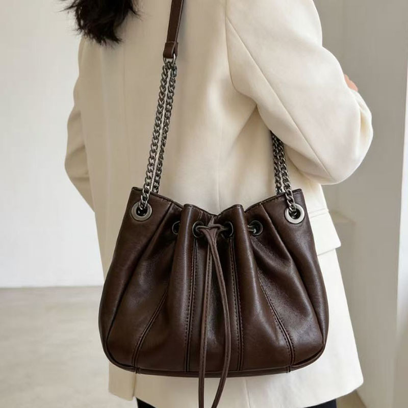 Luxury Bags Sling - Modische Kordelzug-Bucket-Bag Luxuriöse Gesteppte Schultertaschen für