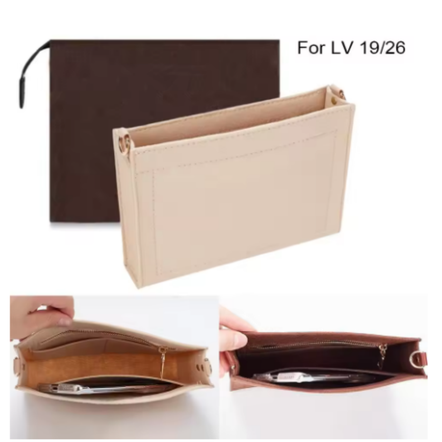 Luxury Bags Vip - Ordnungsstarker Filz-Handtaschen-Organizer: Kosmetiktasche und Innentasche für