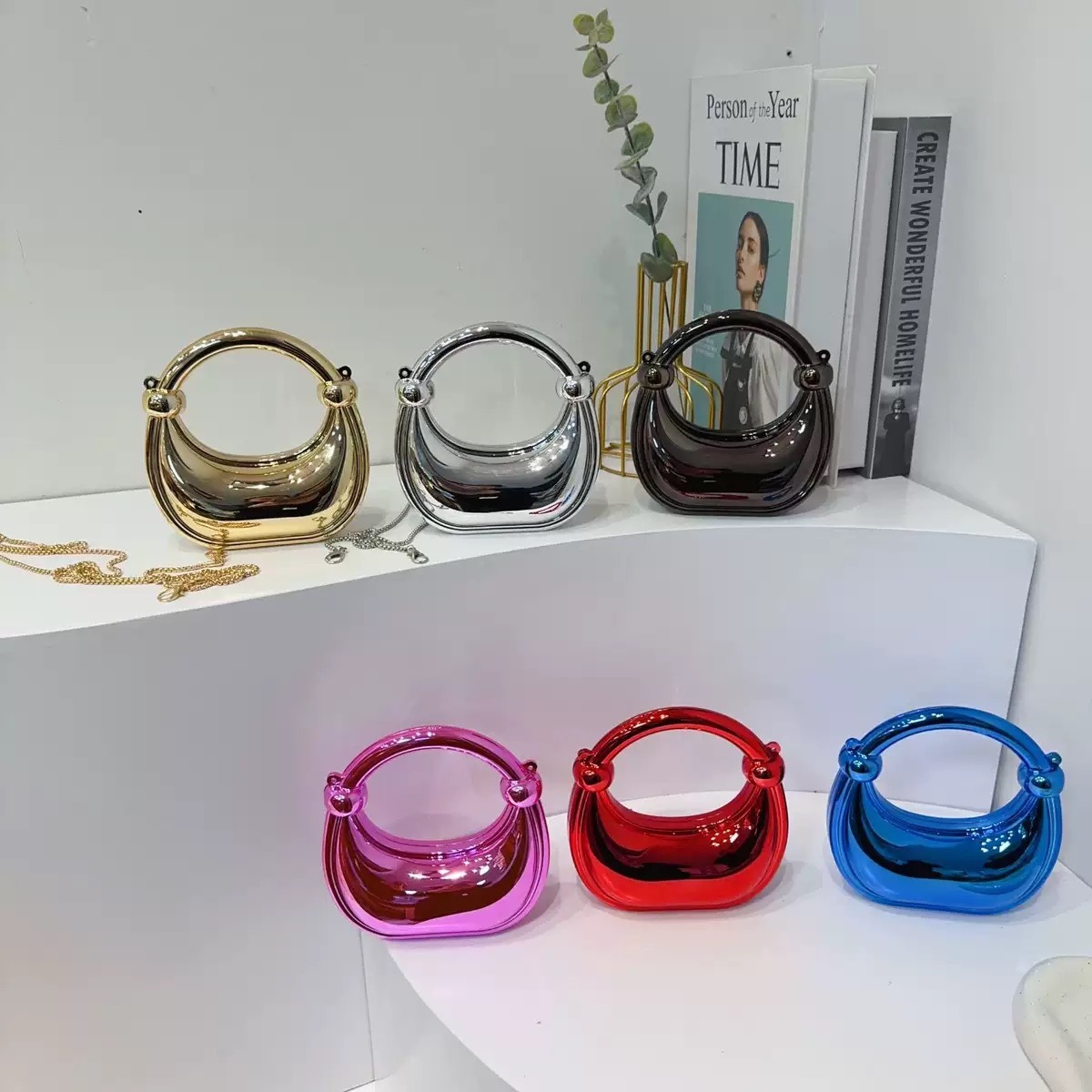 Luxury Bags Reseller - Mini Goldene Abendtasche Geldbörsen und Handtaschen