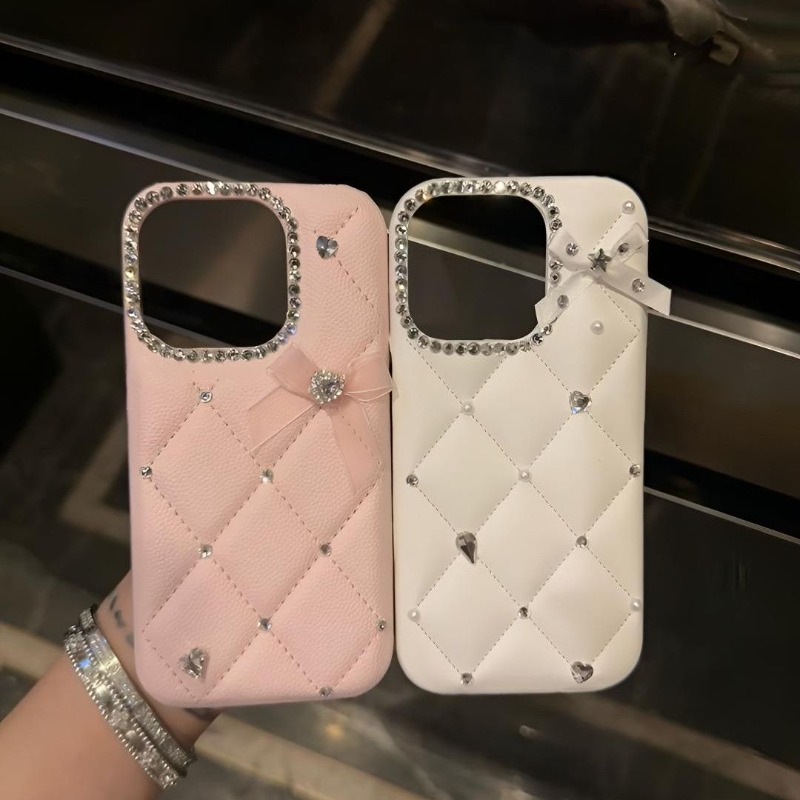 Luxury Bags From Japan - Luxuriöse, glitzernde Diamant-Mesh-Handyhülle für iPhone 17,