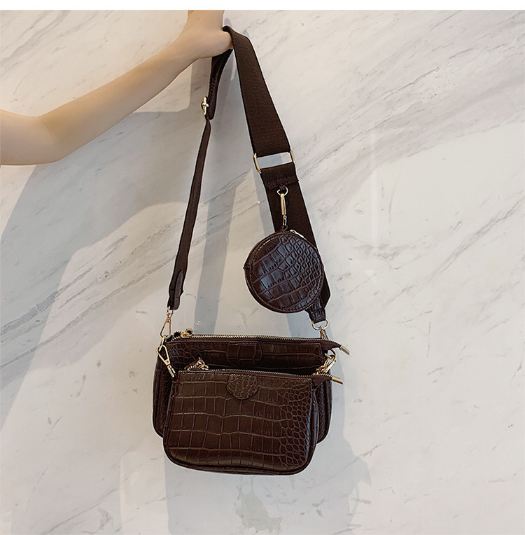 Luxury Bags Sling - Alligator-Print Damen Schultertasche Luxus Designer Breiter