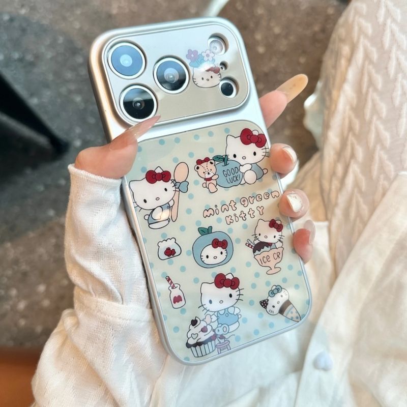 Luxury Bags From Japan - Niedliche Cartoon Hello Kitty Acryl-Handyhülle für