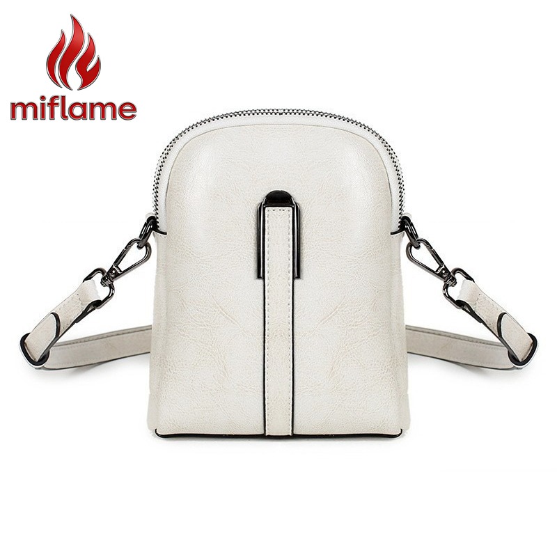 Quiet Luxury Bags Crossbody - Echte Leder-Schultertasche für Damen, gewachstes Leder,