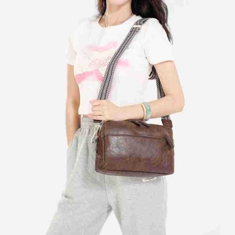 Luxury Bags Vip - Neue Damen-Umhängetasche mit drei Reißverschlüssen, Handtasche