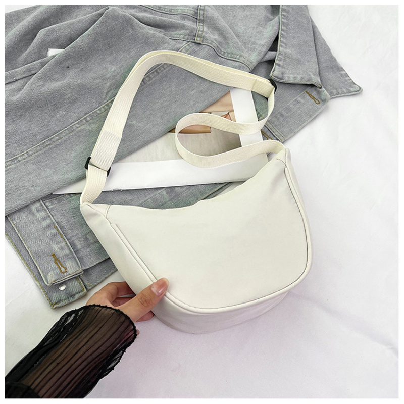 Quiet Luxury Bags Crossbody - Neue Damen-Umhängetasche, leichte, halbmondförmige Umhängetasche mit