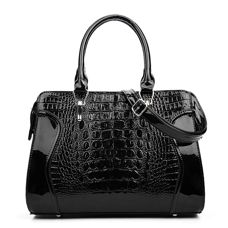 Luxury Bags Vip - Damen Streetstyle Einfarbige Krokodilmuster Quadratische Schulter-Crossbody-Handtasche
