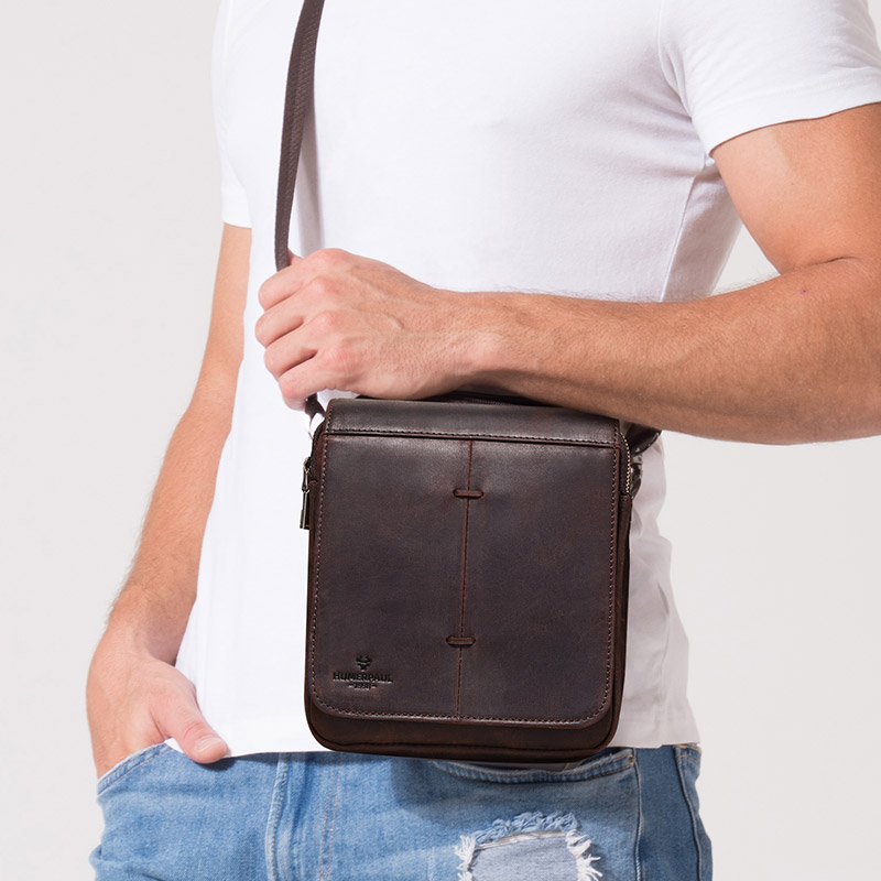 Vintage Crazy Horse Leder Männ – Luxury Bags Sling Bewertung und Preis