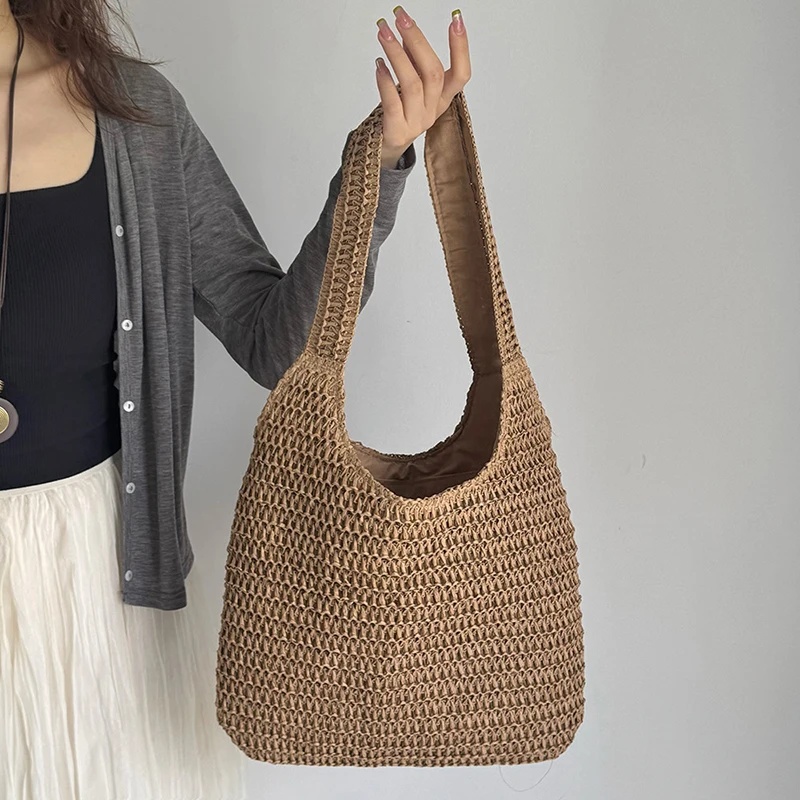 Modische Rattan-Schultertasche – Luxury Beach Bags Ysl Bewertung und Preis