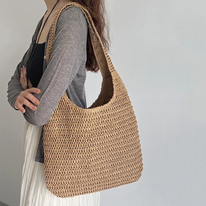 Modische Rattan-Schultertasche – Luxury Beach Bags Ysl Bewertung und Preis