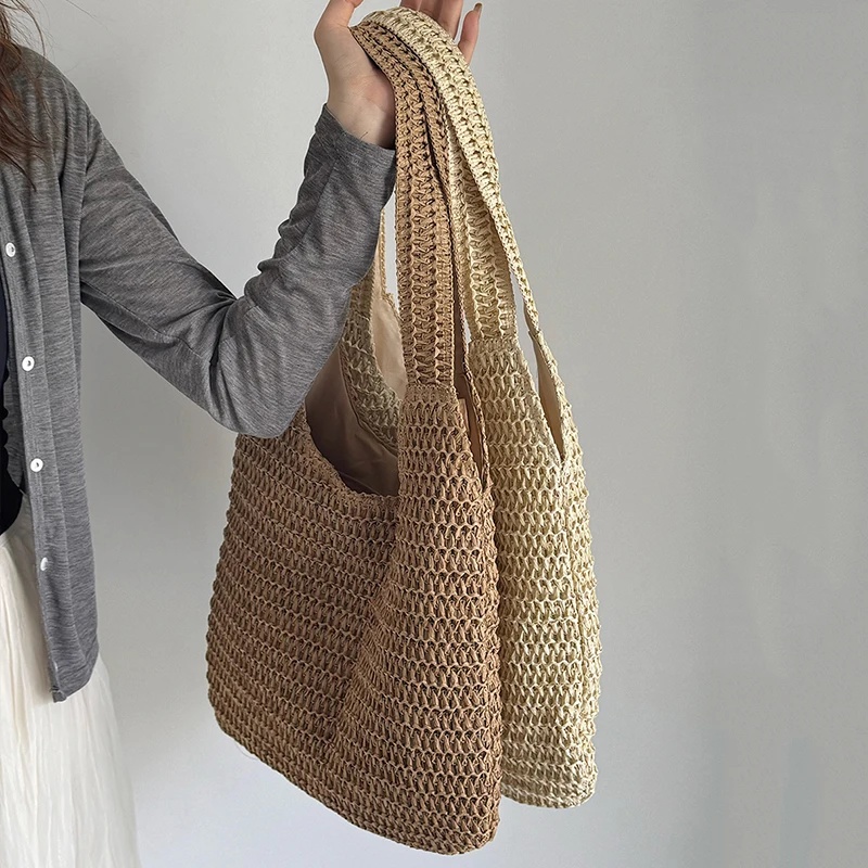 Modische Rattan-Schultertasche – Luxury Beach Bags Ysl Bewertung und Preis