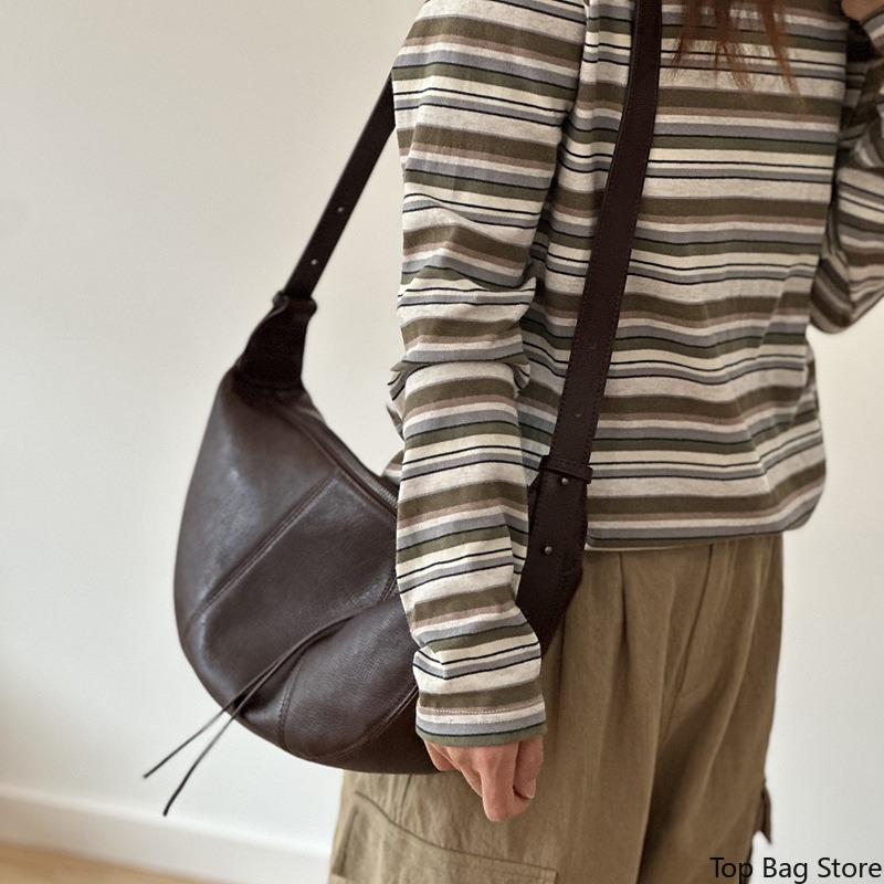 Echte Leder-Hobo-Tasche für Da – Quiet Luxury Bags Crossbody Bewertung und Preis