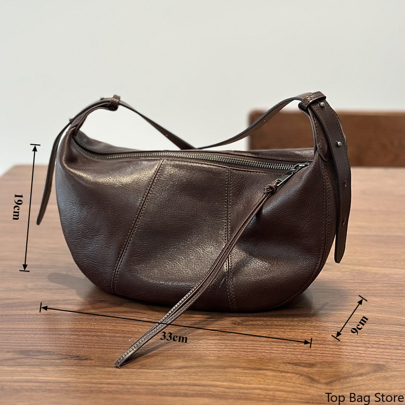 Echte Leder-Hobo-Tasche für Da – Quiet Luxury Bags Crossbody Bewertung und Preis