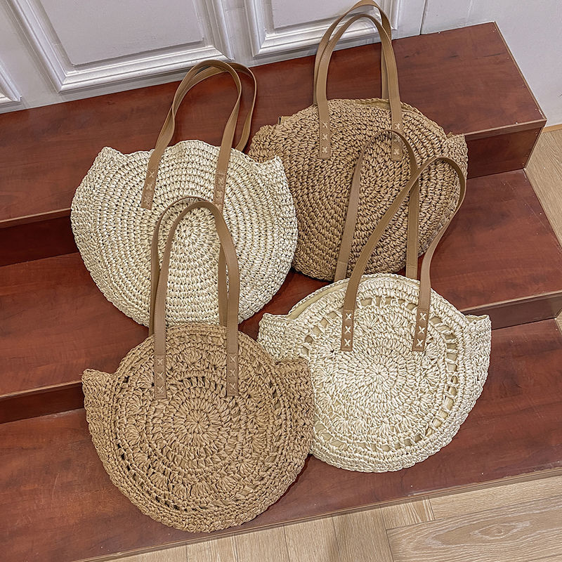Sommer Runde Stroh Taschen für – Luxury Beach Bags Ysl Bewertung und Preis