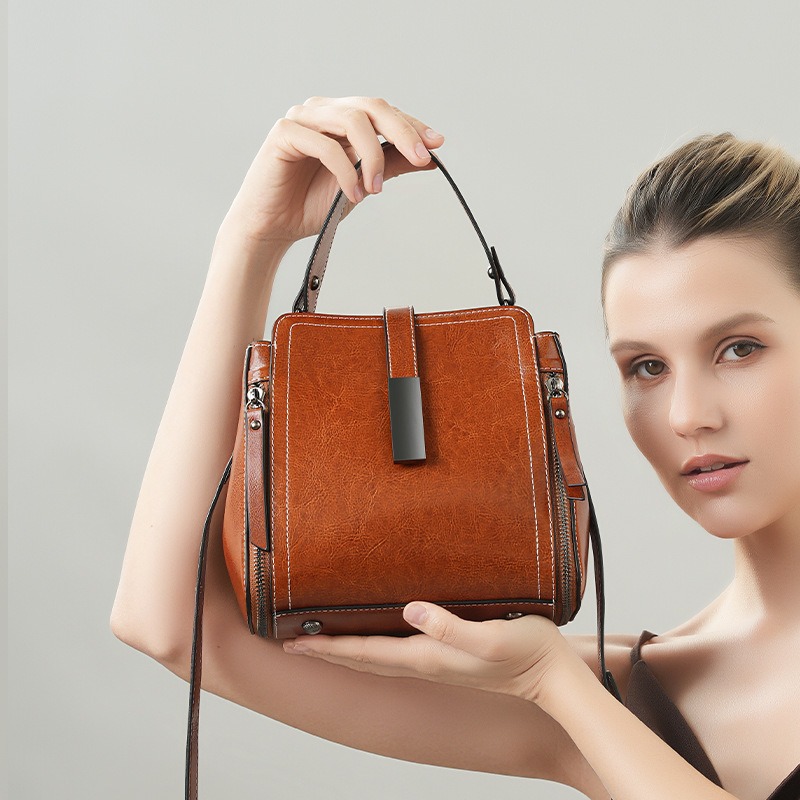 Echte Leder-Umhängetasche für  – Quiet Luxury Bags Crossbody Bewertung und Preis