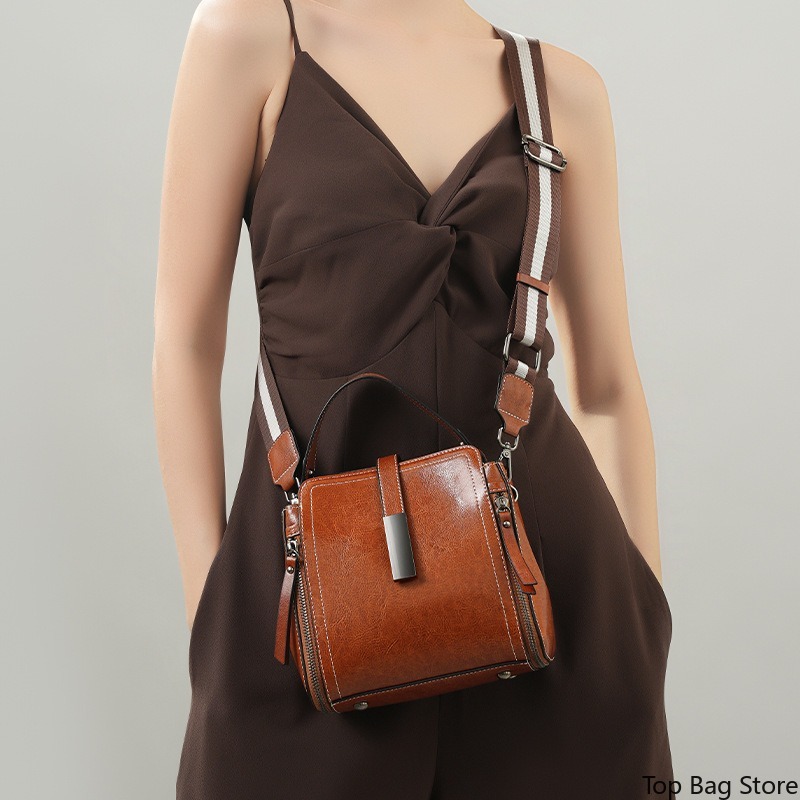 Echte Leder-Umhängetasche für  – Quiet Luxury Bags Crossbody Bewertung und Preis