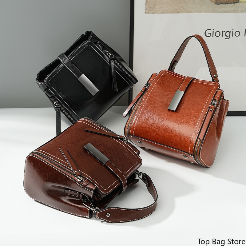 Echte Leder-Umhängetasche für  – Quiet Luxury Bags Crossbody Bewertung und Preis