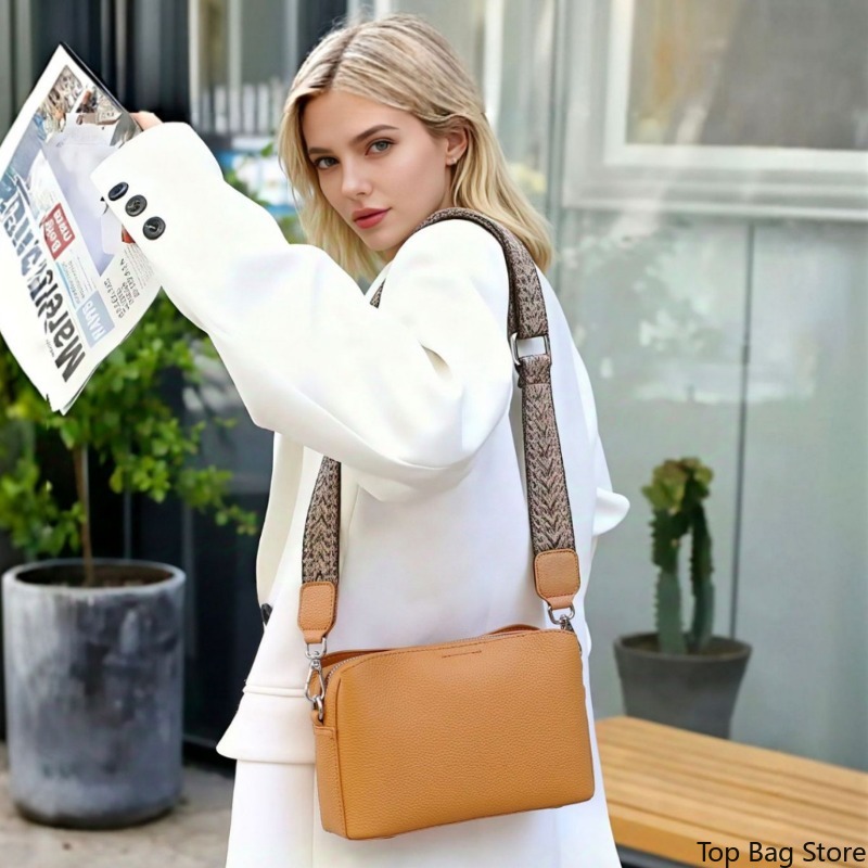 Echte Leder-Umhängetasche für  – Quiet Luxury Bags Crossbody Bewertung und Preis