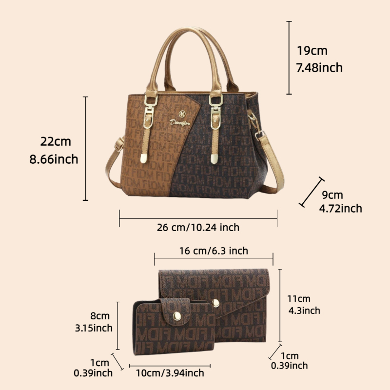 3-teiliges Damen-Taschenset, l – Luxury Bags & Leather Repair Of Atlanta Reviews Bewertung und Preis