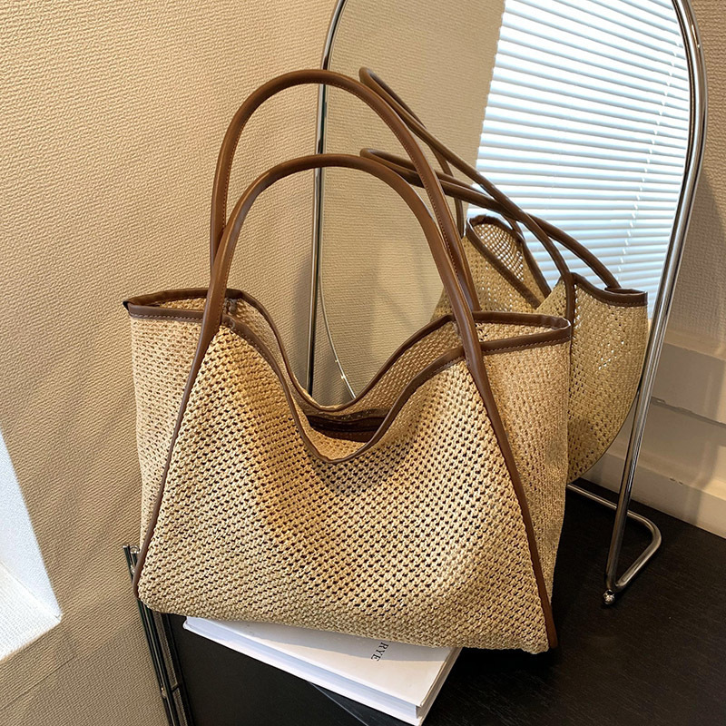 Damen Sommer Stroh Gewebte Tra – Luxury Beach Bags Ysl Bewertung und Preis