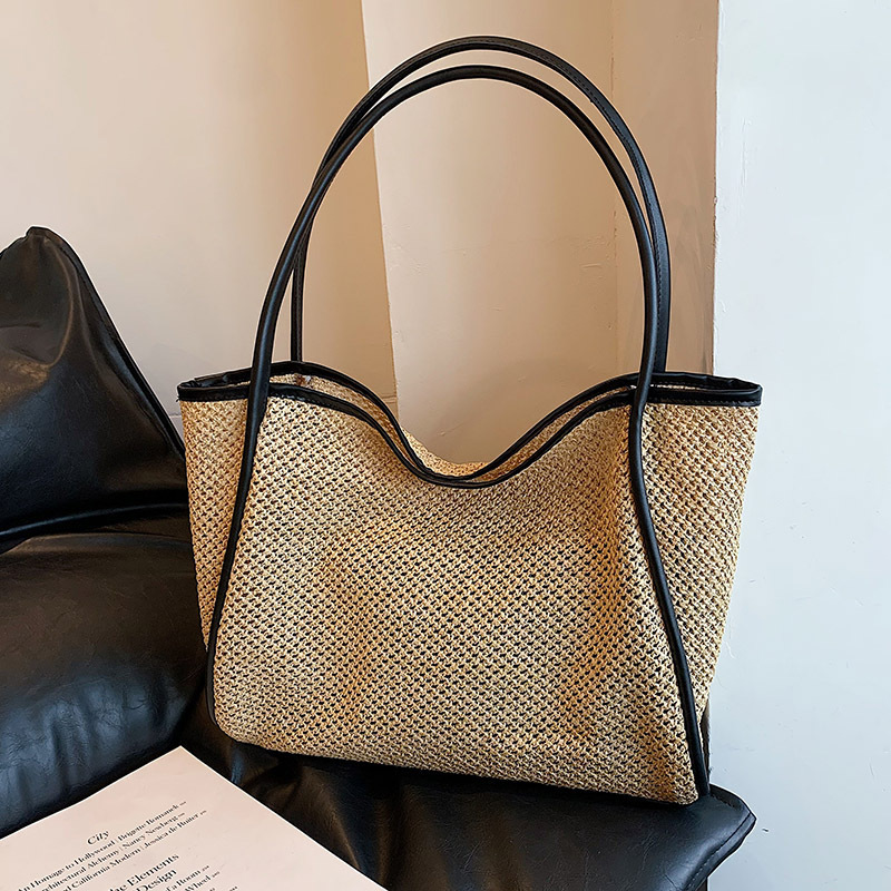 Damen Sommer Stroh Gewebte Tra – Luxury Beach Bags Ysl Bewertung und Preis