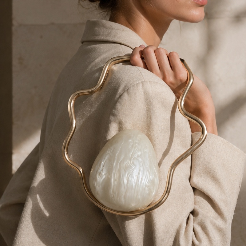 Damen Mini-Acryl-Eiertasche, N – Luxury Bags Reseller Bewertung und Preis