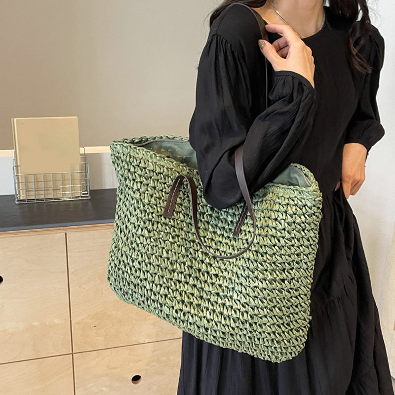 Stroh Gewebte Tragetaschen Cas – Luxury Beach Bags Ysl Bewertung und Preis