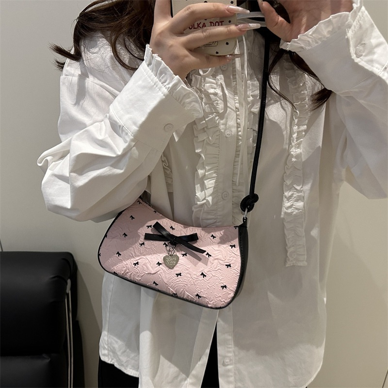 Y2k Pink Bow Armpit Bag für Da – Luxury Y2K Bags Bewertung und Preis