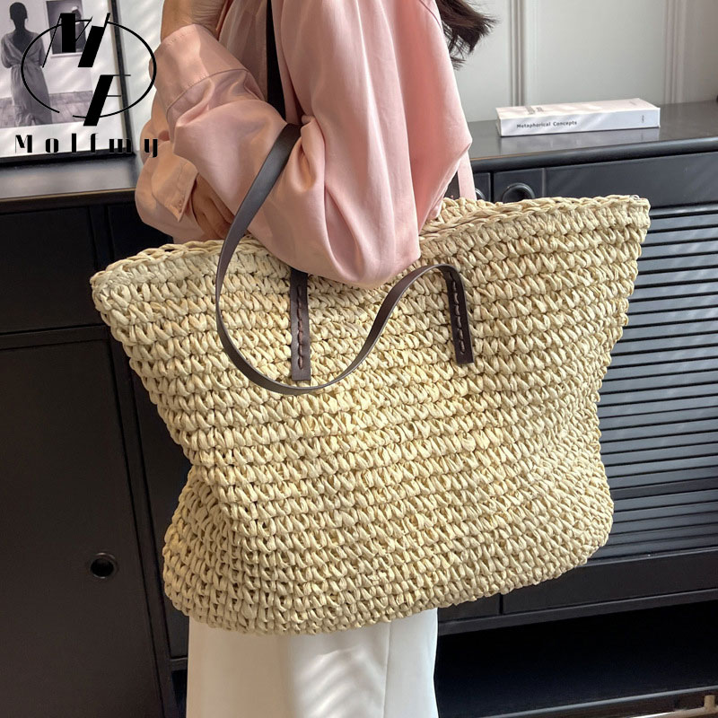 Strohgewebte Tragetaschen, läs – Luxury Bags Reseller Bewertung und Preis