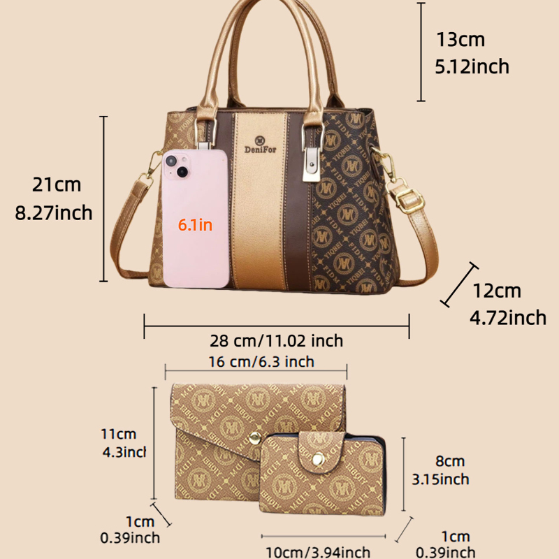 3-teiliges Set Damenhandtasche – Luxury Bags & Leather Repair Of Atlanta Reviews Bewertung und Preis