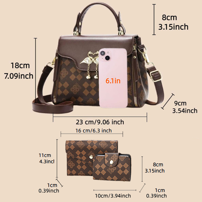 3-teiliges Damen-Taschenset, l – Luxury Bags & Leather Repair Of Atlanta Reviews Bewertung und Preis