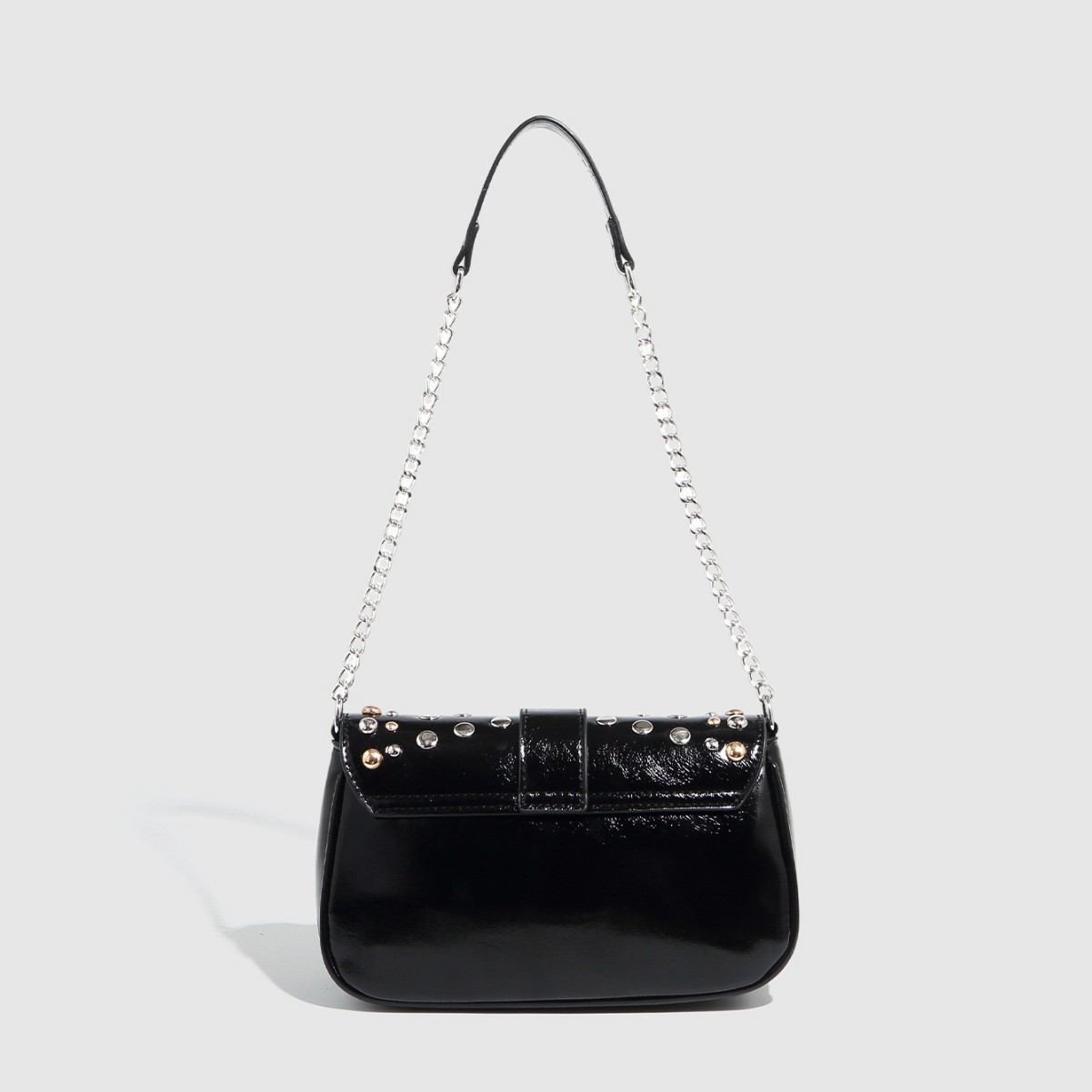 Nieten-Design, PU-Leder, Umhän – Luxury Y2K Bags Bewertung und Preis